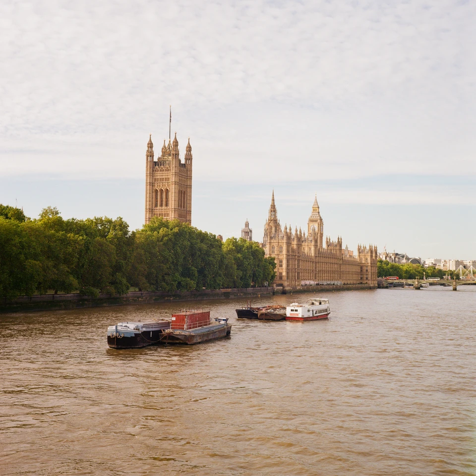 The Palace of Westminster across the Thames