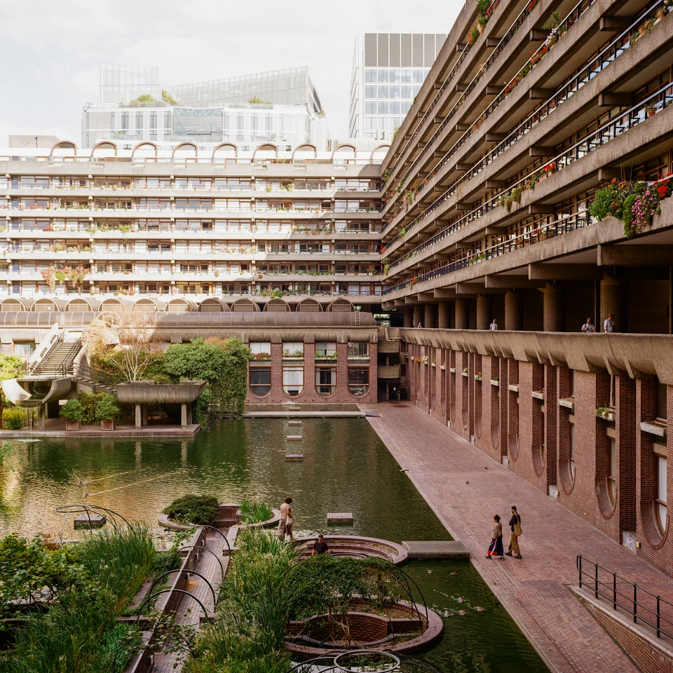 The Barbican from the water