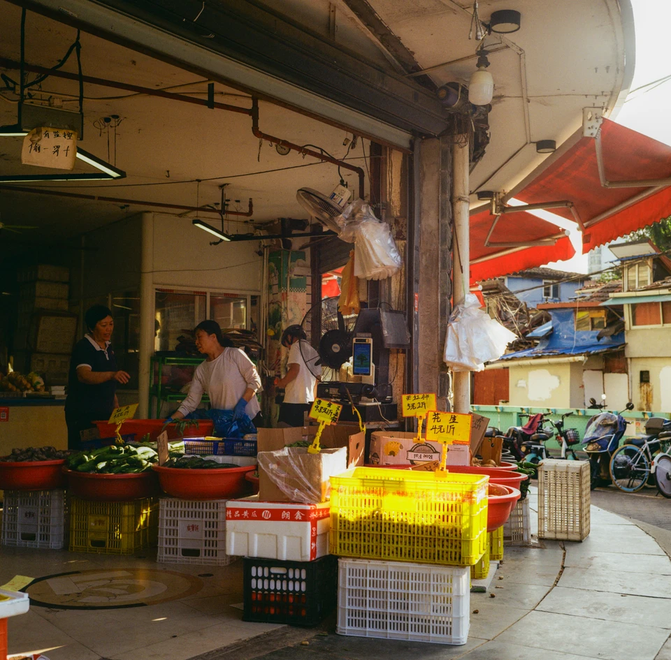 A greengrocer's stall